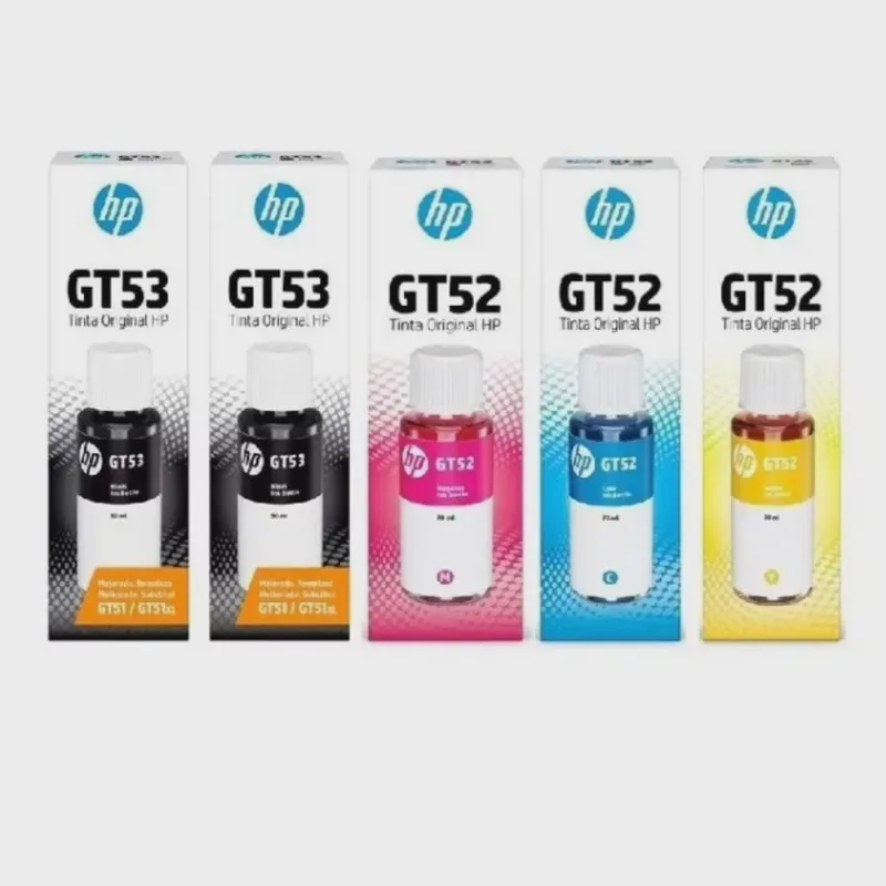 Kit 5 Refil De Tinta Gt53 Gt52 Color Smart Tank Series