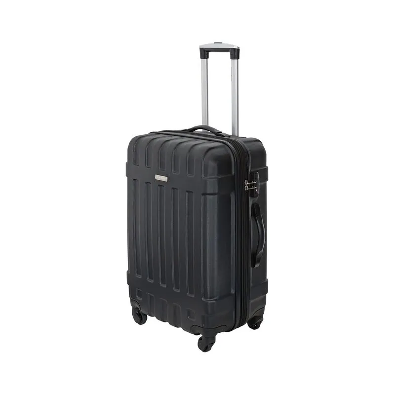 Mala de Viagem Grande Rígida Expansível Cadeado TSA Rodinhas com Giro 360° Samsonite Vibe Preta 544009028