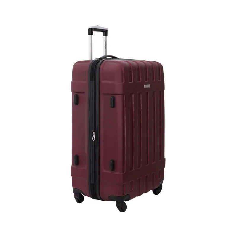 Mala de Viagem Média Rígida Expansível Cadeado TSA Rodinhas com Giro 360° Samsonite Vibe Vermelha 544000024
