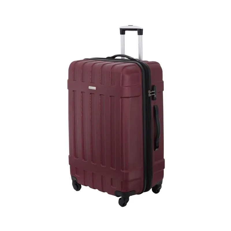 Mala de Viagem Grande Rígida Expansível Cadeado TSA Rodinhas com Giro 360° Samsonite Vibe Vermelha 544000028