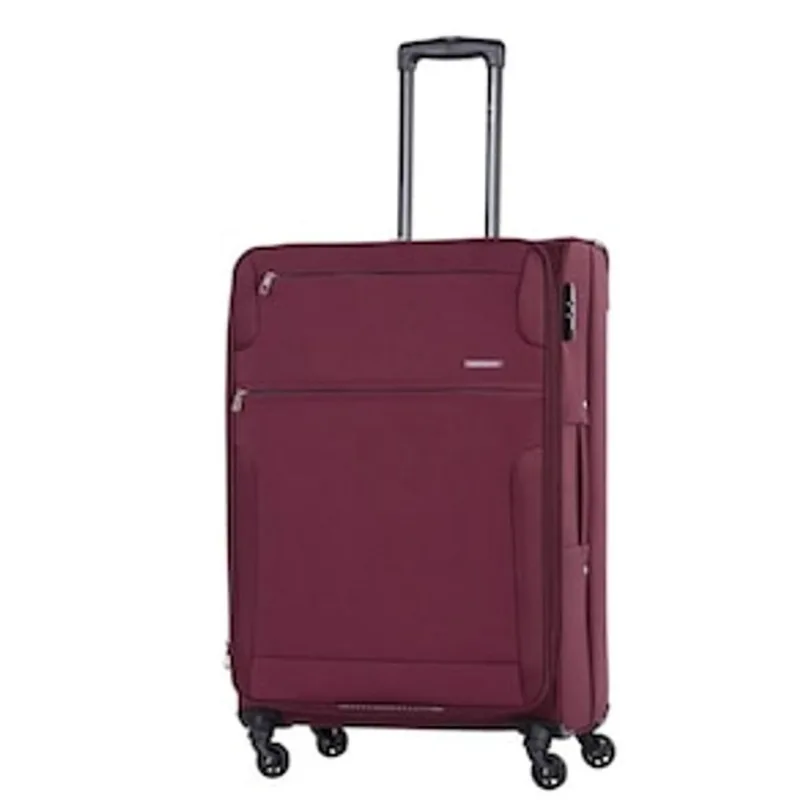 Mala de Viagem Grande Samsonite Bahia com Rodas Giro 360° em Poliéster - Vinho