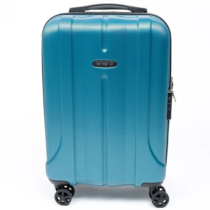 Mala de Viagem Grande Samsonite Fiero com Rodas com Giro 360° em ABS - Teal Azul