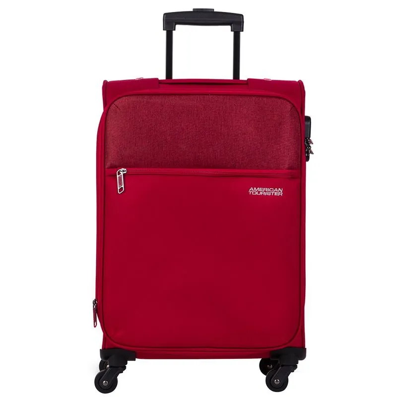 Mala de Bordo American Tourister Frankfurt Rodas Giro 360 em Poliéster By Samsonite Vermelho