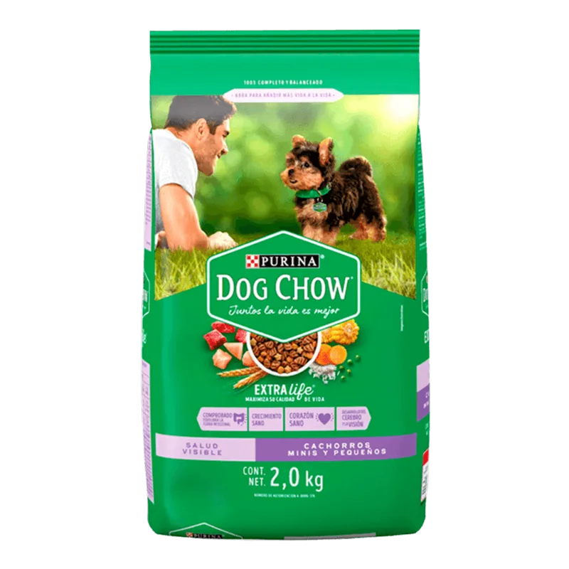Alimento para Perro Cachorro Dog Chow|Razas Pequeñas|2kg Alimento Perro Cachorro Razas Pequeñas Dog Chow 2kg
