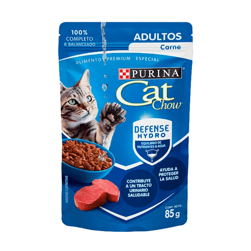 Alimento para gato Cat Chow|Adulto|Carne|85g