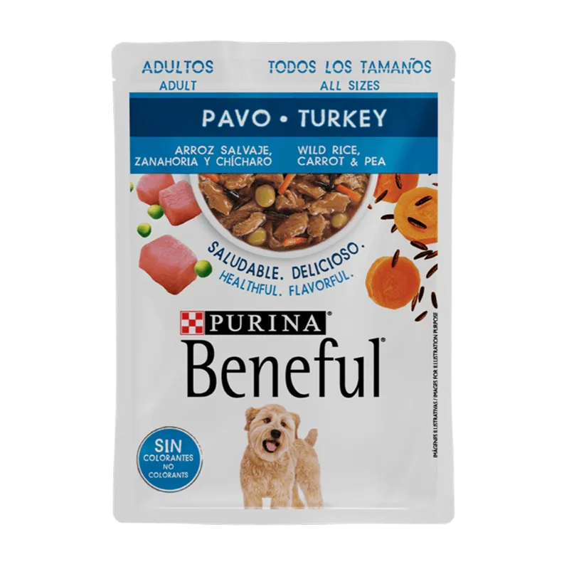 Comida con Pavo Adultos Purina Beneful 100g