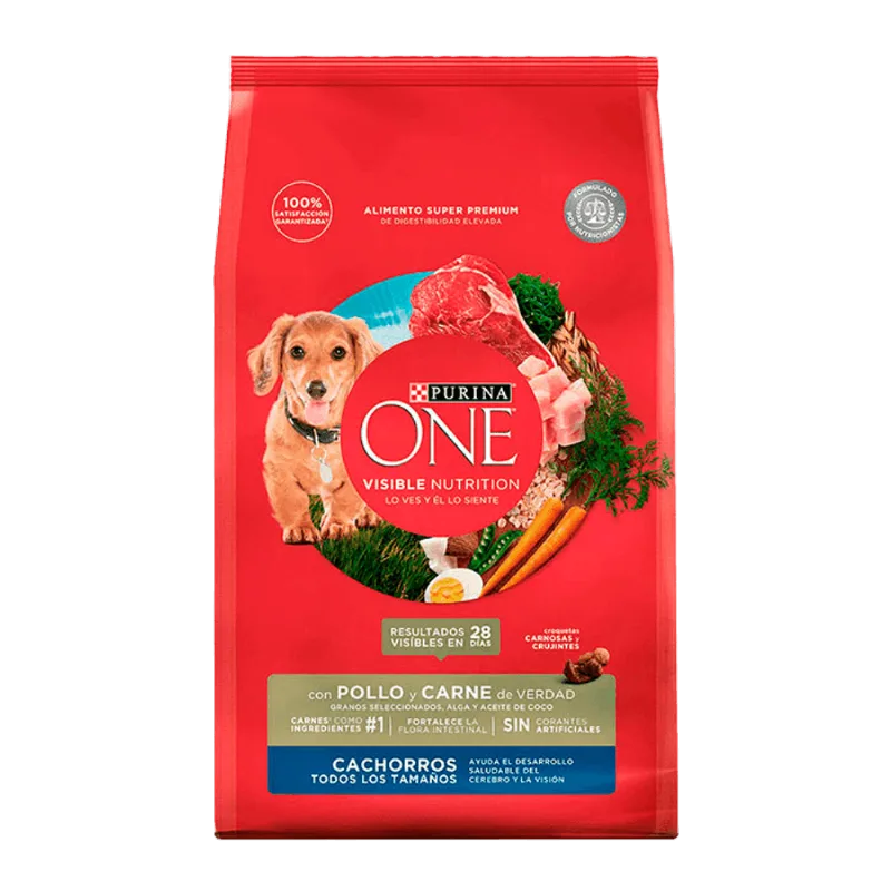 Alimento para Perro Purina One|Puppy Pollo y Carne Todos los Tamaños|2 kg|4.4 lb