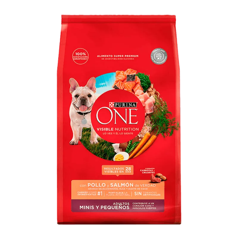 Alimento para Perro Purina One|Adult Dog Salmón Minis y Pequeños|3.5 kg|7.7 lb