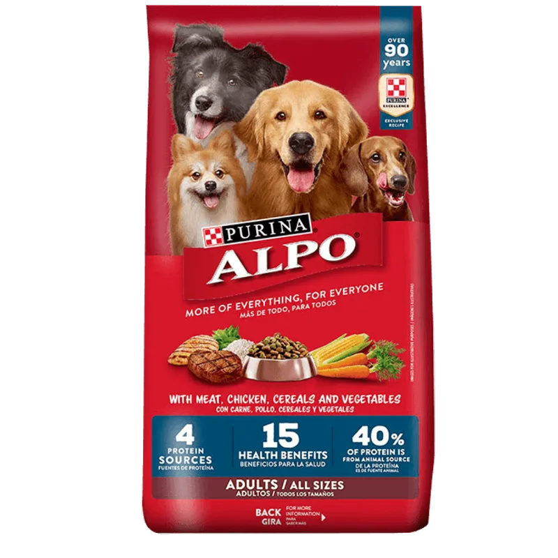 Alimento para perro Alpo|Adulto|Carne y Vegetales|15kg|33lb