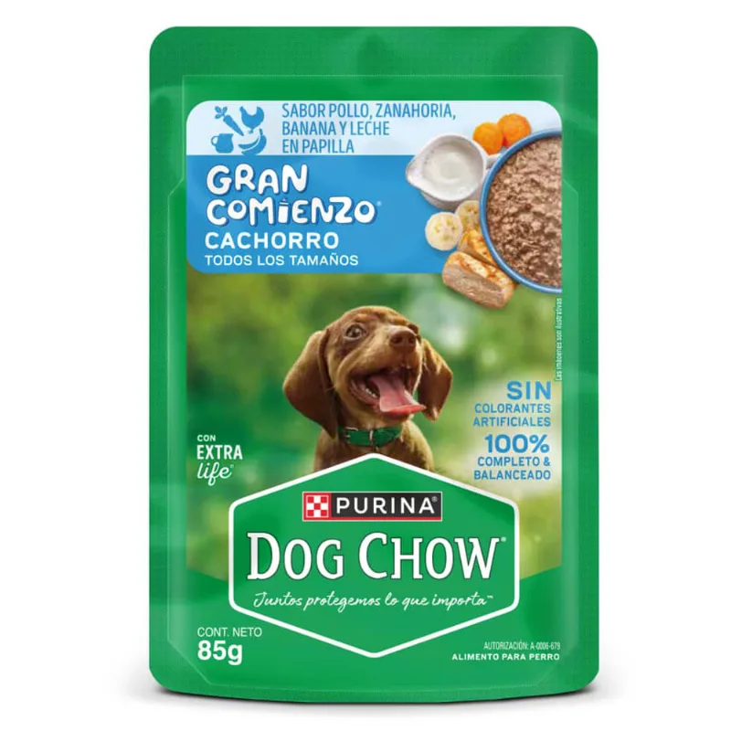 Alimento húmedo cachorro sabor Pollo 85 gr Dog Chow