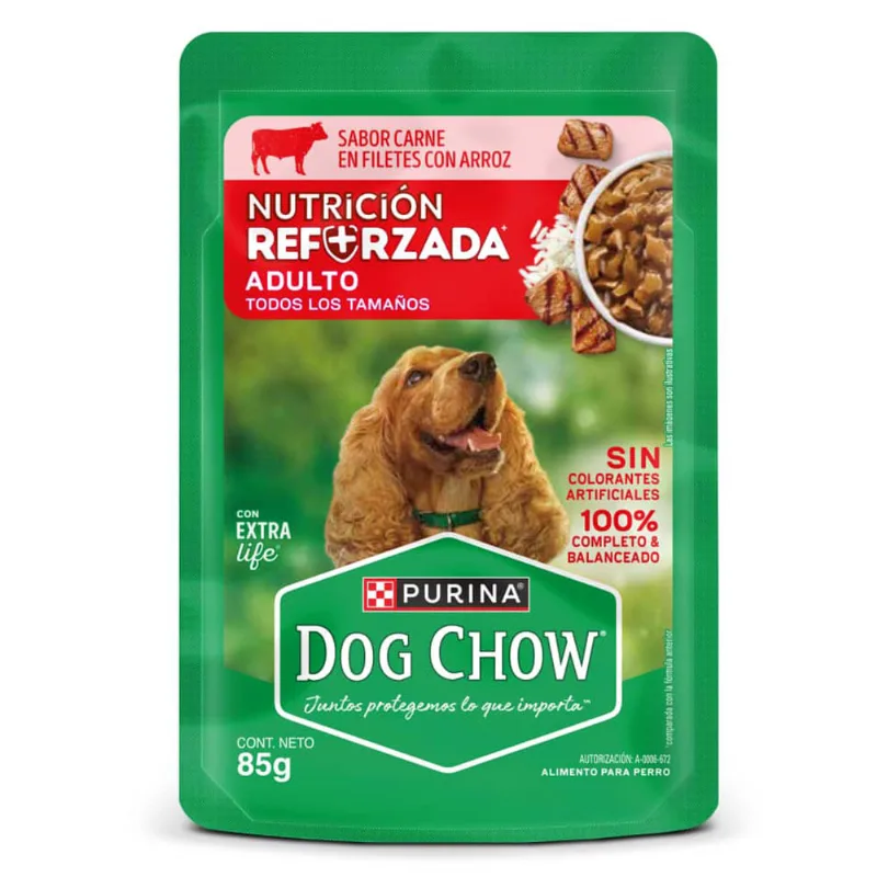 Alimento húmedo adulto sabor Carne 85 gr Dog Chow