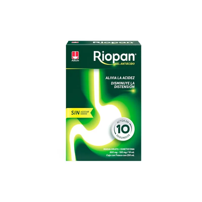 Riopan Gel 8 / 1 G 100 Ml Caja con Frasco con 250 Ml