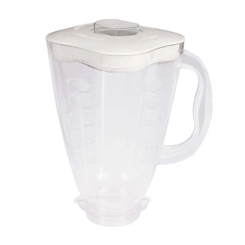 Oster® Vaso de Plástico, Tipo Trébol Con Tapa, Blanco, 4917