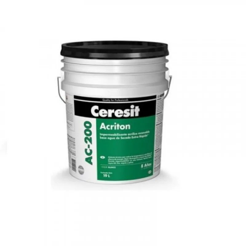 Impermeabilizante Ceresit Ac 200 Acriton Verde x 19L