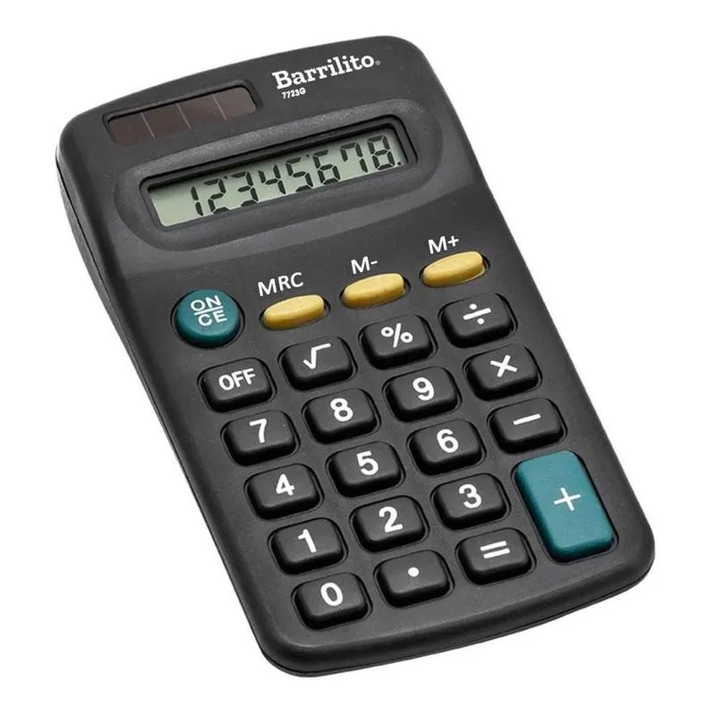 Calculadora Eletrônica De Bolso 8 Dígitos 7723g Barrilito