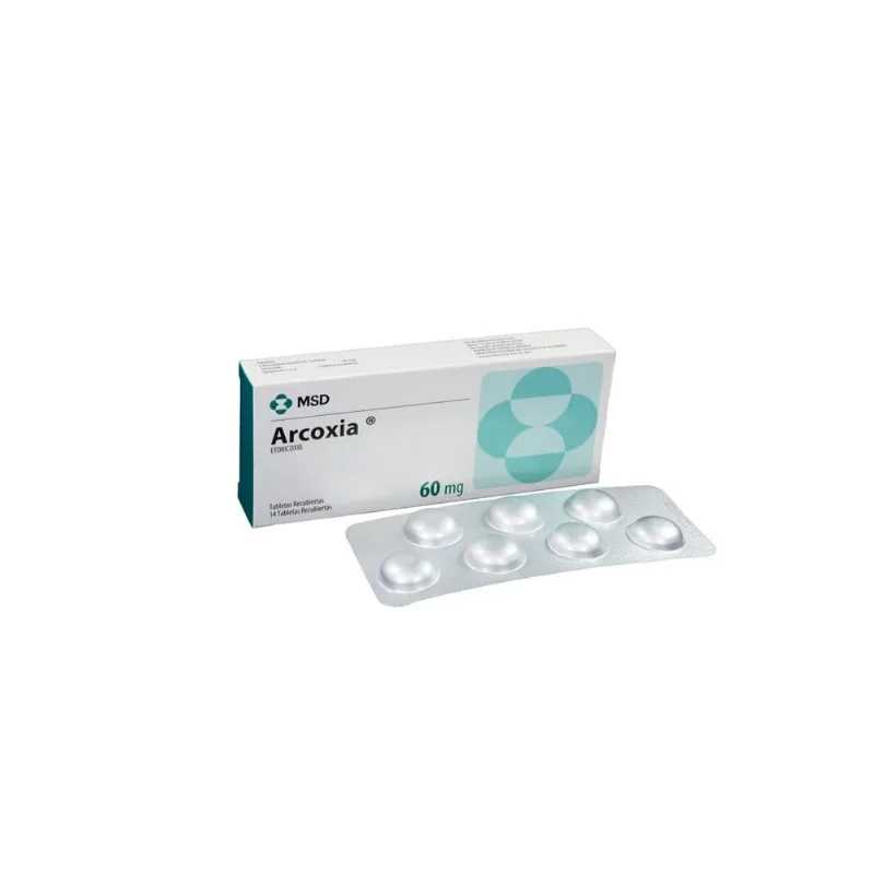 Arcoxia 60 Mg Caja con 14 Tabletas Recubiertas