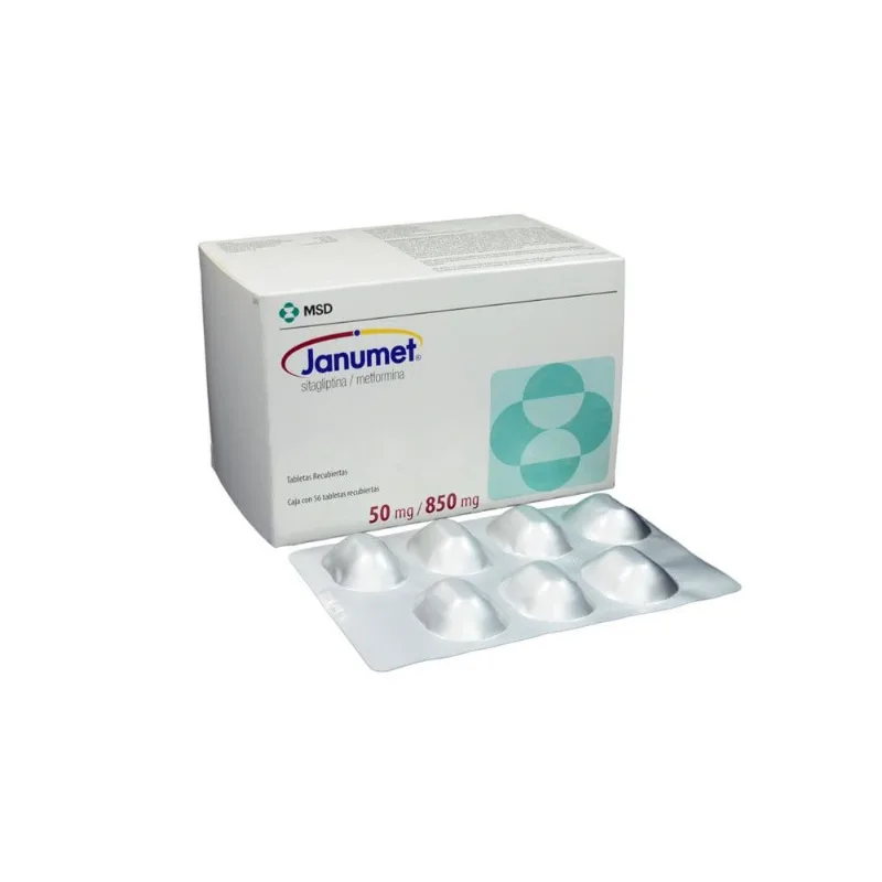 Janumet 50 / 850 Mg Caja con 56 Tabletas Recubiertas