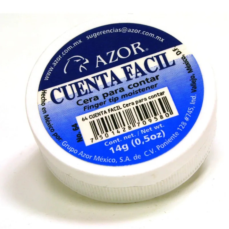 Cera para Contar Billetes | Azor | Cuenta Fácil | 2 Piezas