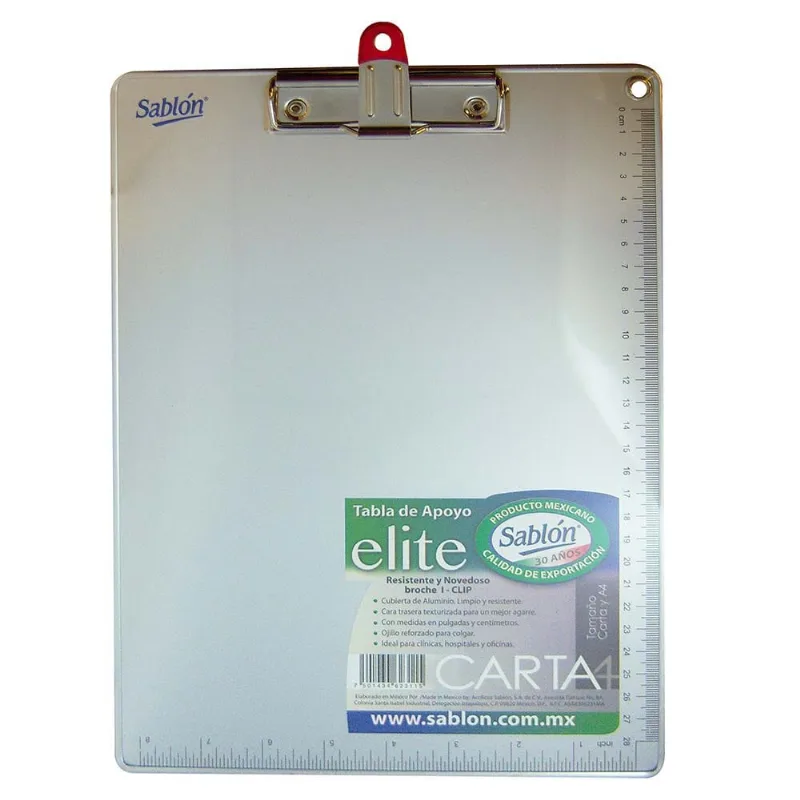 Tabla Sujetadocumentos | Sablón | Carta | Aluminio