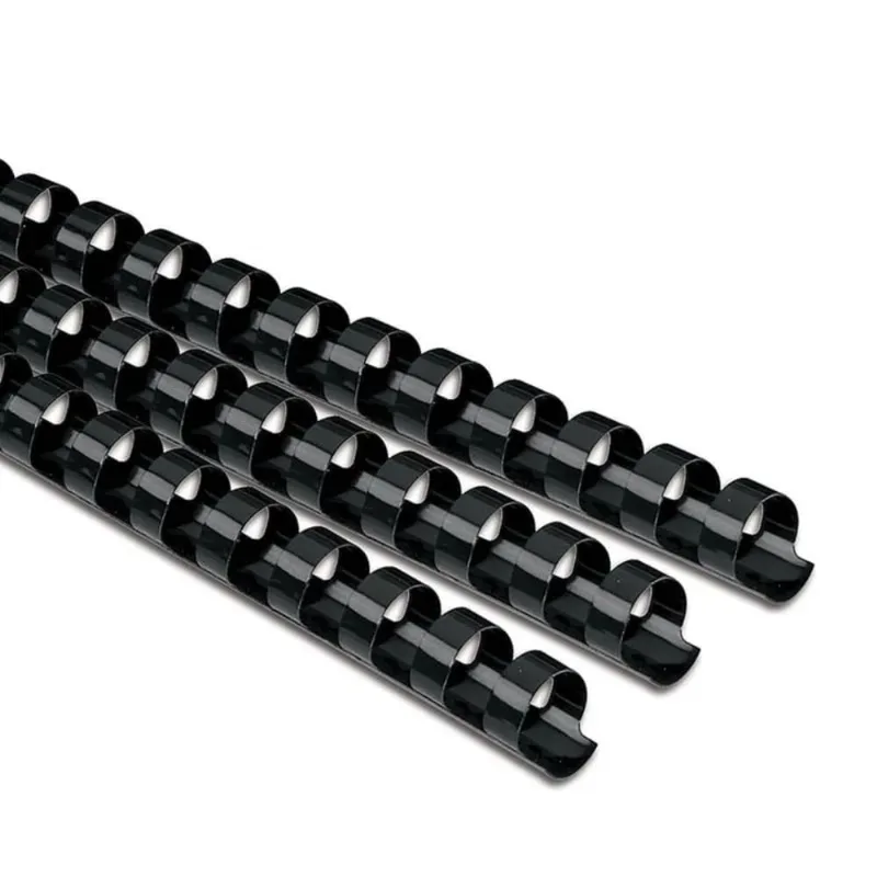 Arillo Plástico Acco GBC Cerlox Negro 9/16" 25 piezas