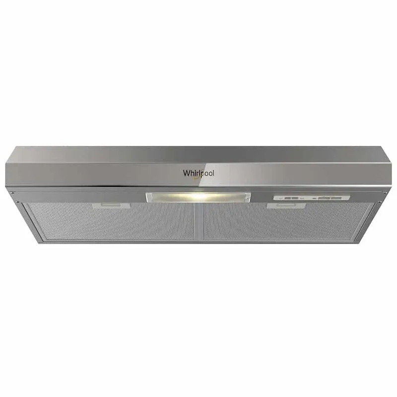 Campana Whirlpool Empotrable de 80 cm de Acero Inoxidable Gris WH8010S