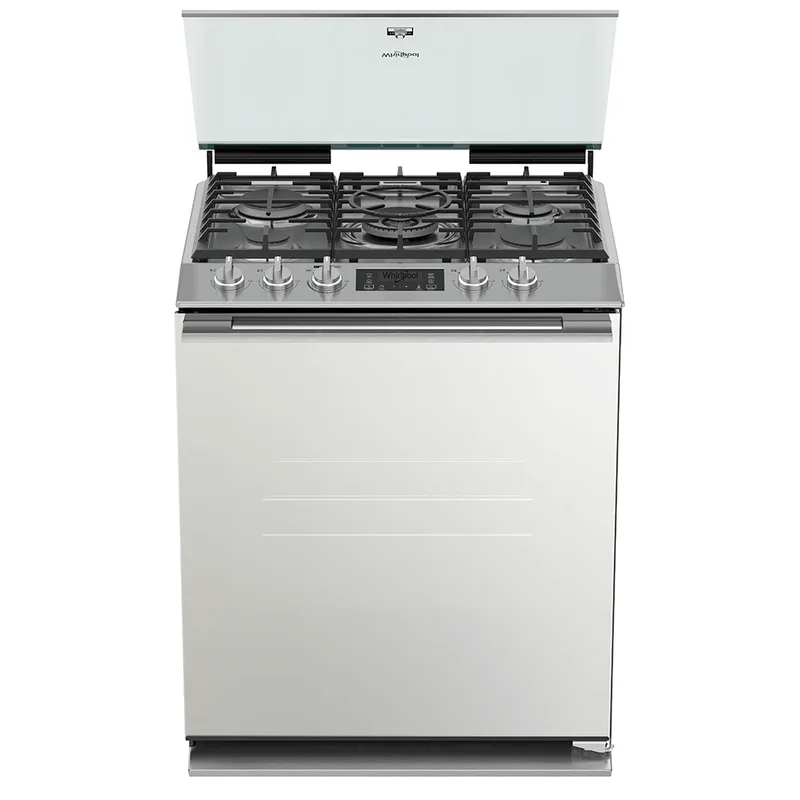 Estufa Whirlpool de Gas Side Door De Piso 30 (IN) 5 quemadores Gris WFR9000S