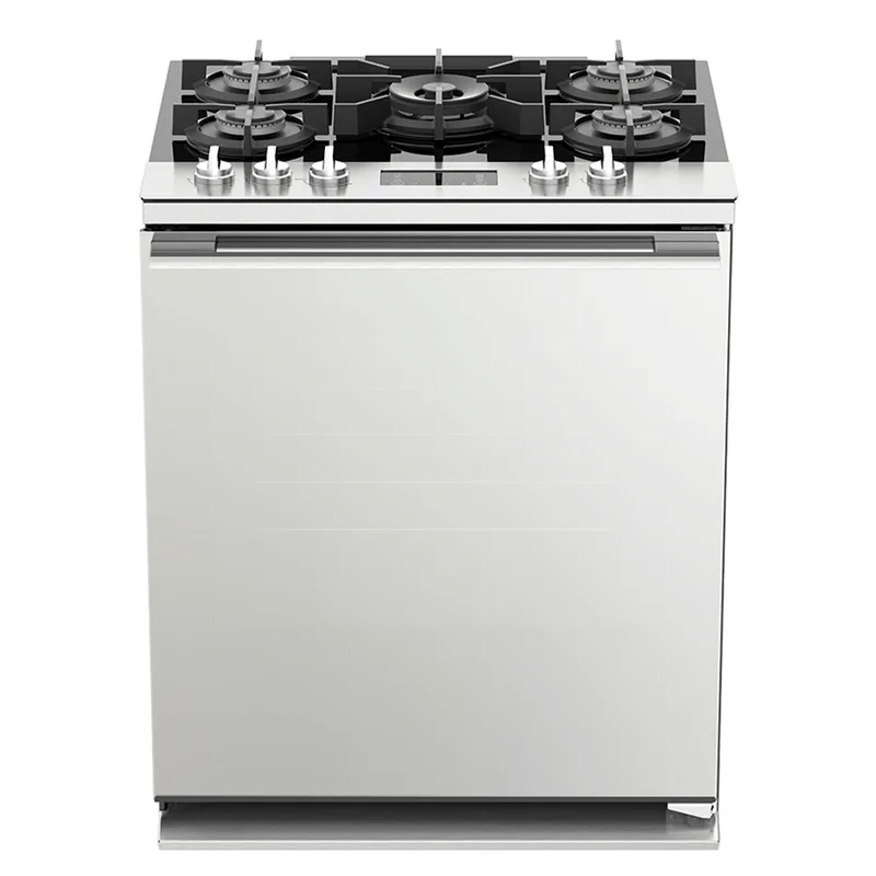 Estufa Whirlpool de Gas Side Door Al Piso 30 pulgadas 5 quemadores Gris WFR9100S