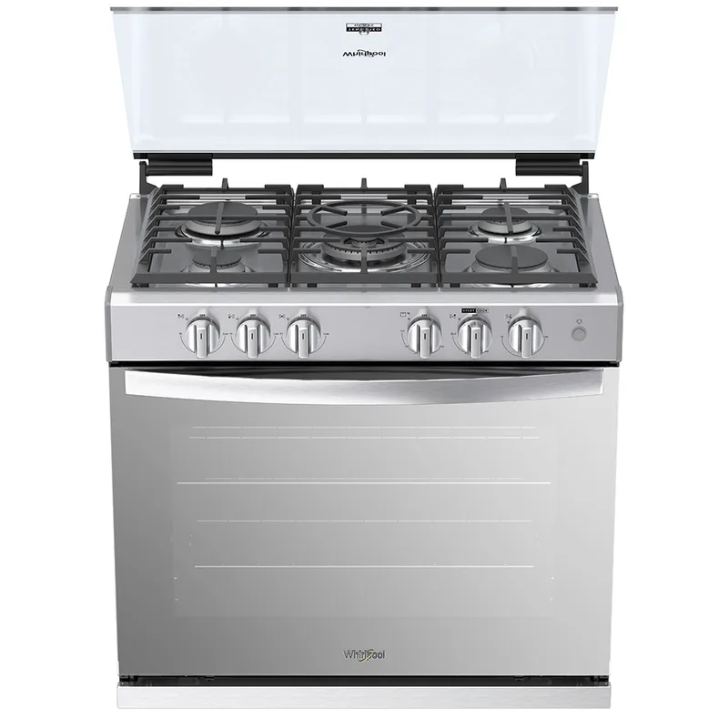 Estufa Whirlpool de Gas Empotrable de 30 pulgadas con 5 quemadores Gris WER7000S