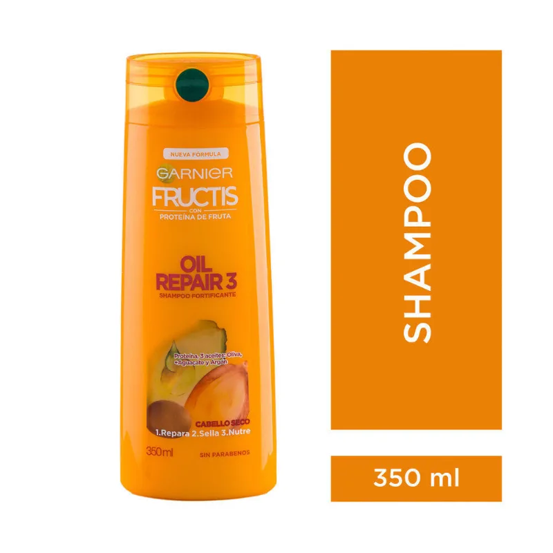 Shampoo Garnier oil repair 3 350 cc.