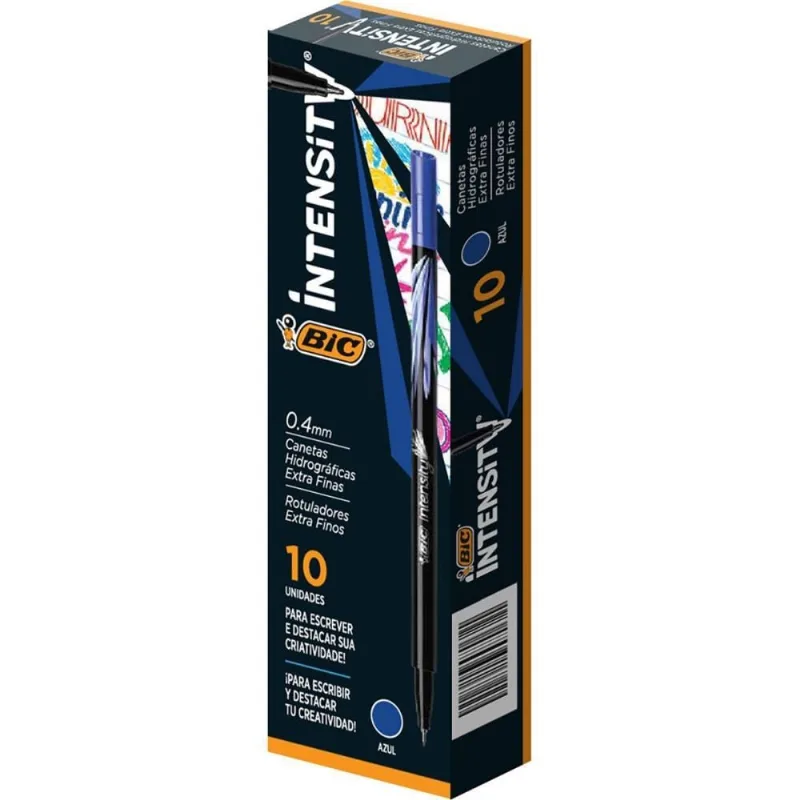 Caneta com Ponta Porosa Intensity 0.4MM Azul