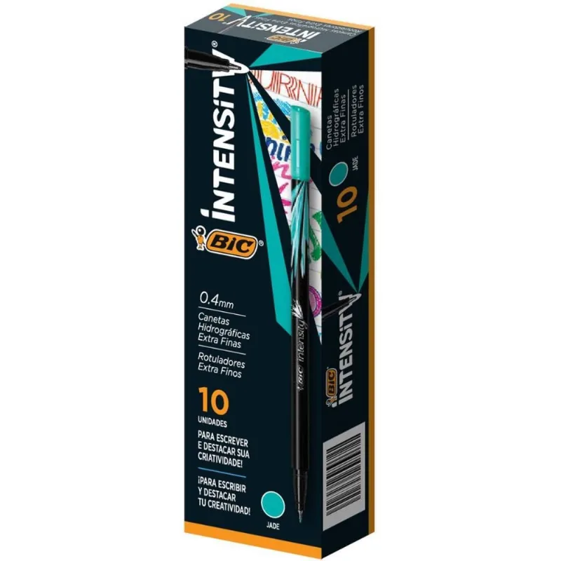 Caneta com Ponta Porosa Intensity 0.4MM Azul Turquesa