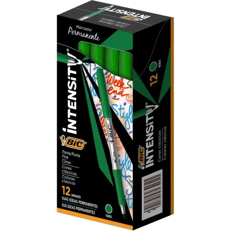 Pincel Marcador Permanente Marking 1.1MM Verde (7501843501011)