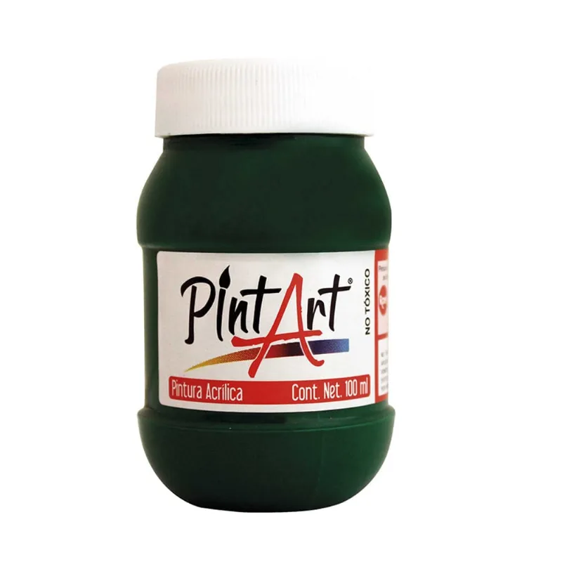 Pintura Acrílica | Pint Art | 504 | Verde Brillante Obscuro | 100 ml