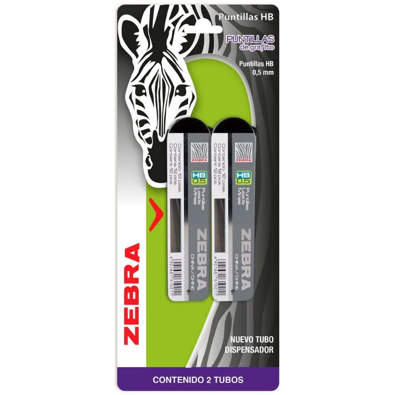 Puntillas | Zebra | HB | 0.5 mm