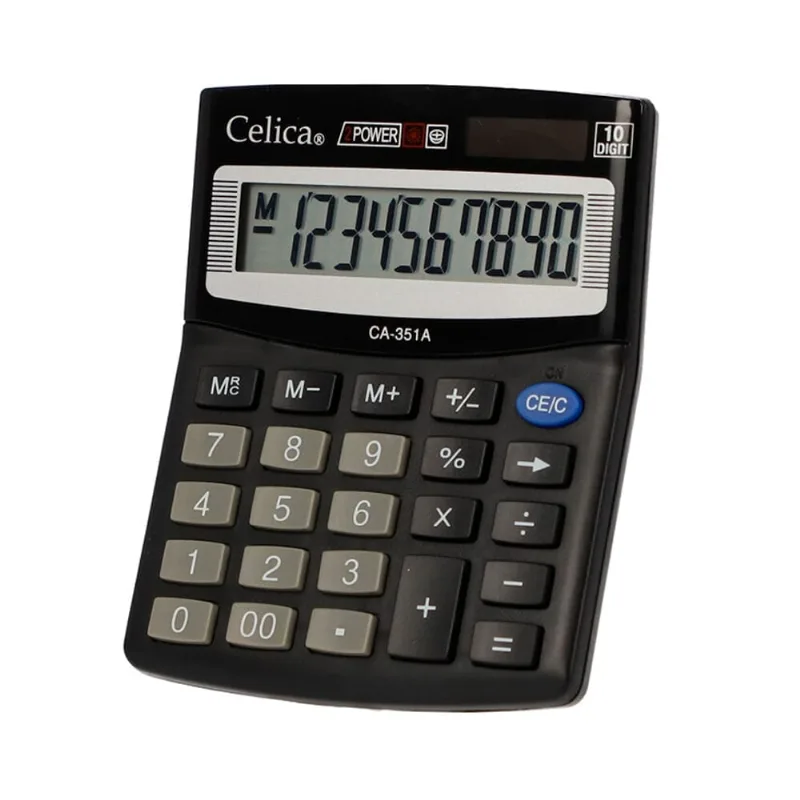 Calculadora de Escritorio | Celica | CA-351A | Negra | 12 Dígitos Calculadora de Escritorio Celica CA-351A Negro