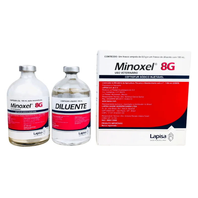 Minoxel 8g 100ml Bovinos Lapisa