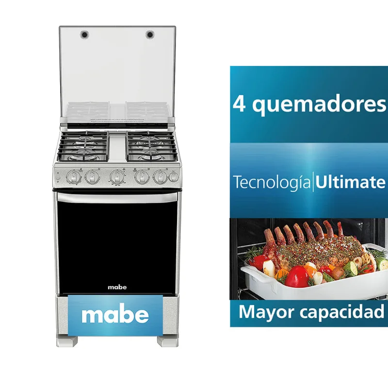 Cocina de pie CME6080CFYX0 24" 4 hornillas Mabe