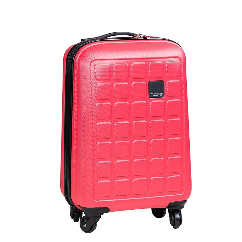 Mala de Bordo Pequena em Polipropileno American Tourister By Samsonite Cirrus Light Rodas 360 Rosa