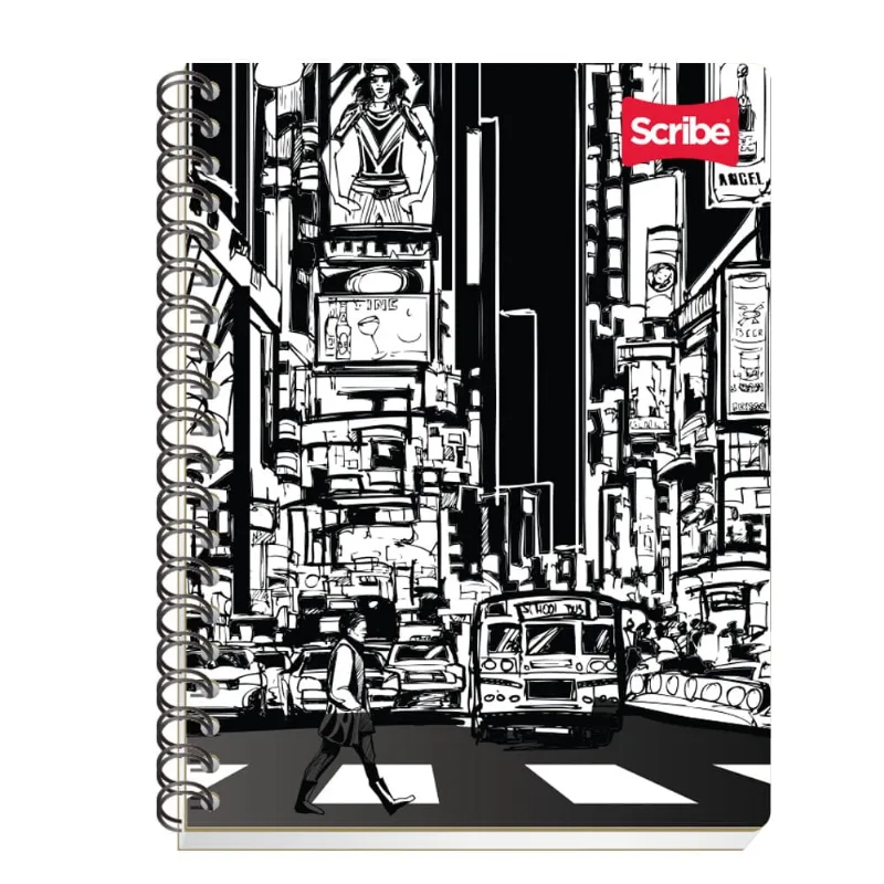 Cuaderno Profesional | 100 Hojas Rayada | Scribe | Serie Black