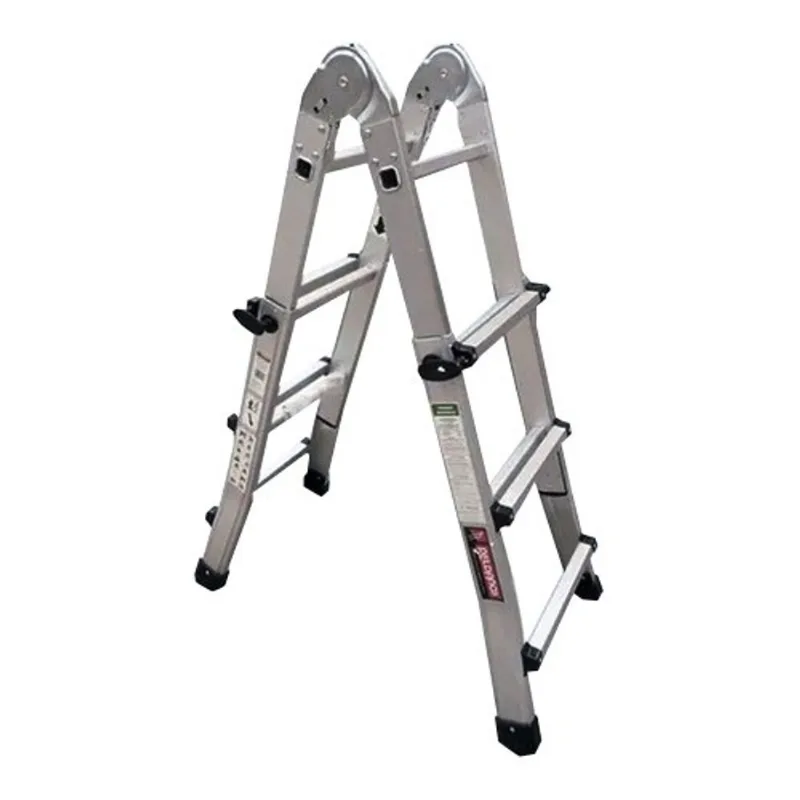 Escalera aluminio Peldaños multiposición profesional 2.85m gris 710710