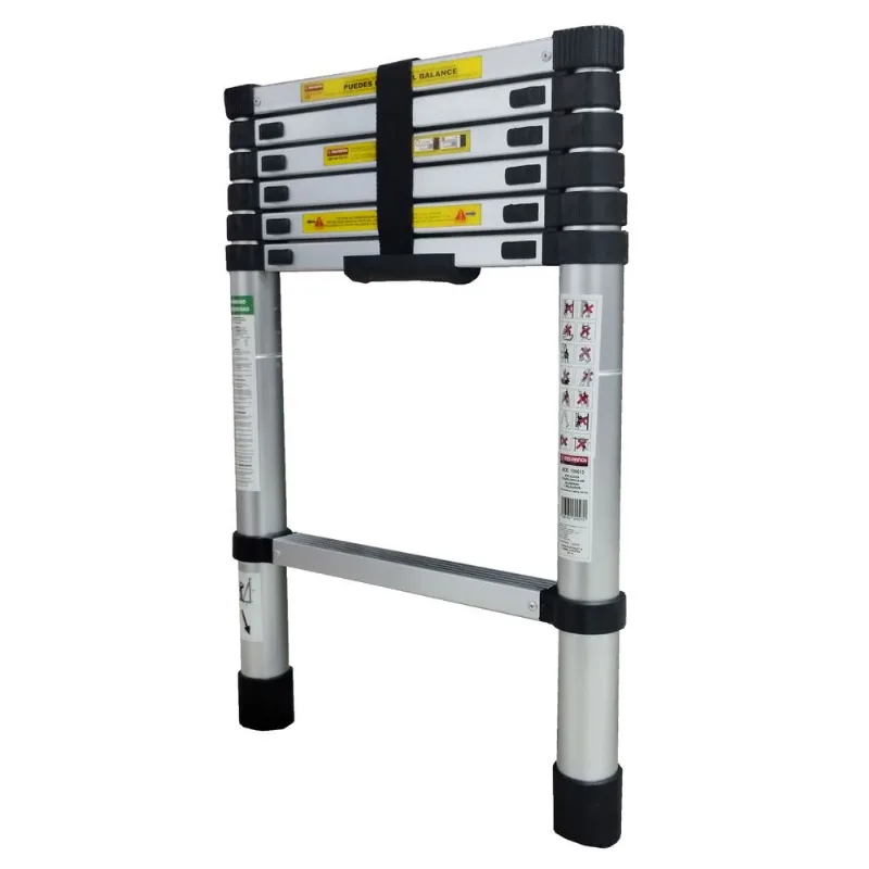 Escalera telescópica peldaños 2mts 7 escalones 706615