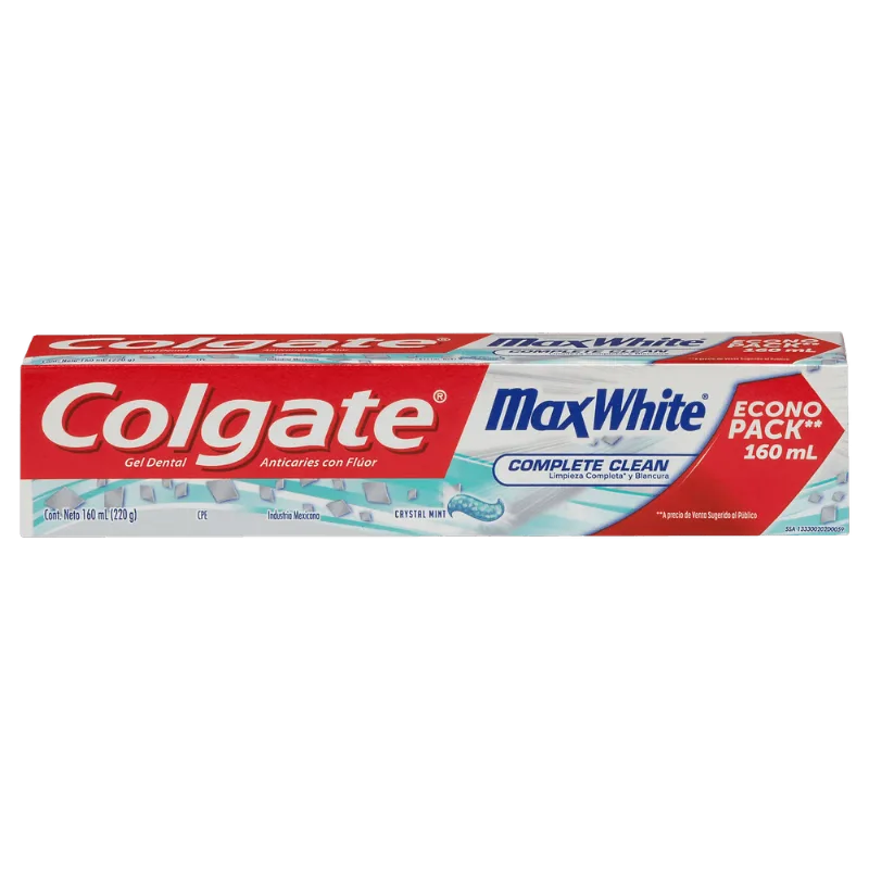 Pasta Dental Colgate Max White Crystal Mint 220 g