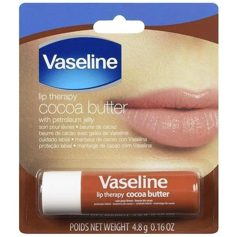 Vaseline Lip Bálsamo Labial Em Bastão - Manteiga De Cacau
