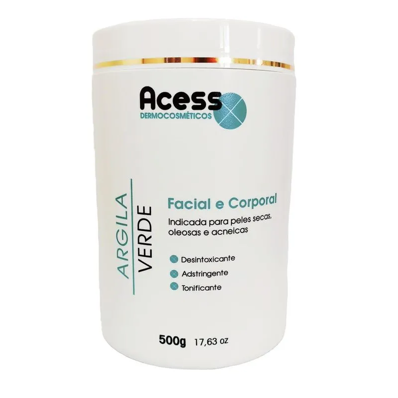 Argila Verde Facial E Corporal 500 G