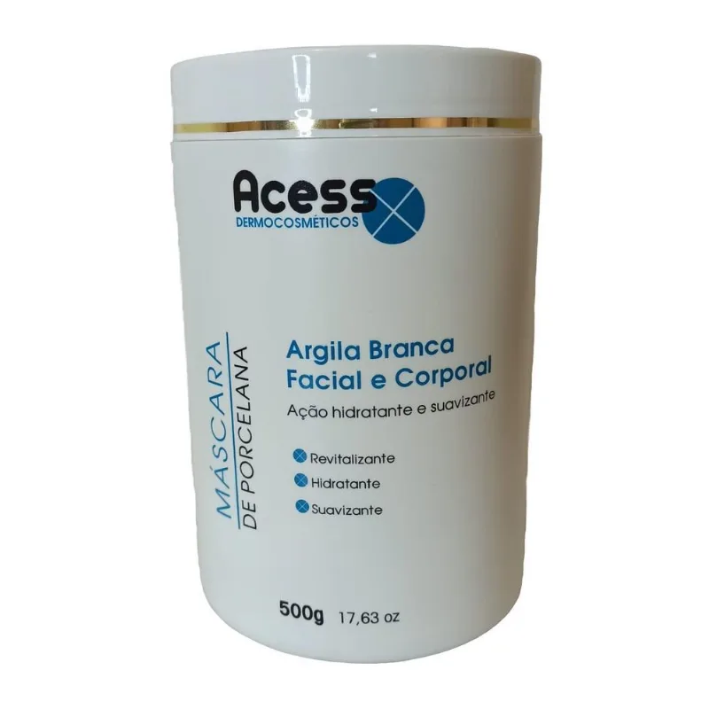 Argila Branca Facial E Corporal 500g