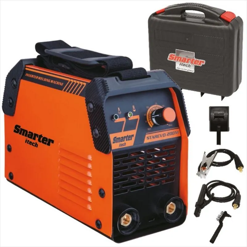 Maquina De Solda Inversora Starevo-200m Com Maleta Smarter Starevo-200m - Biv