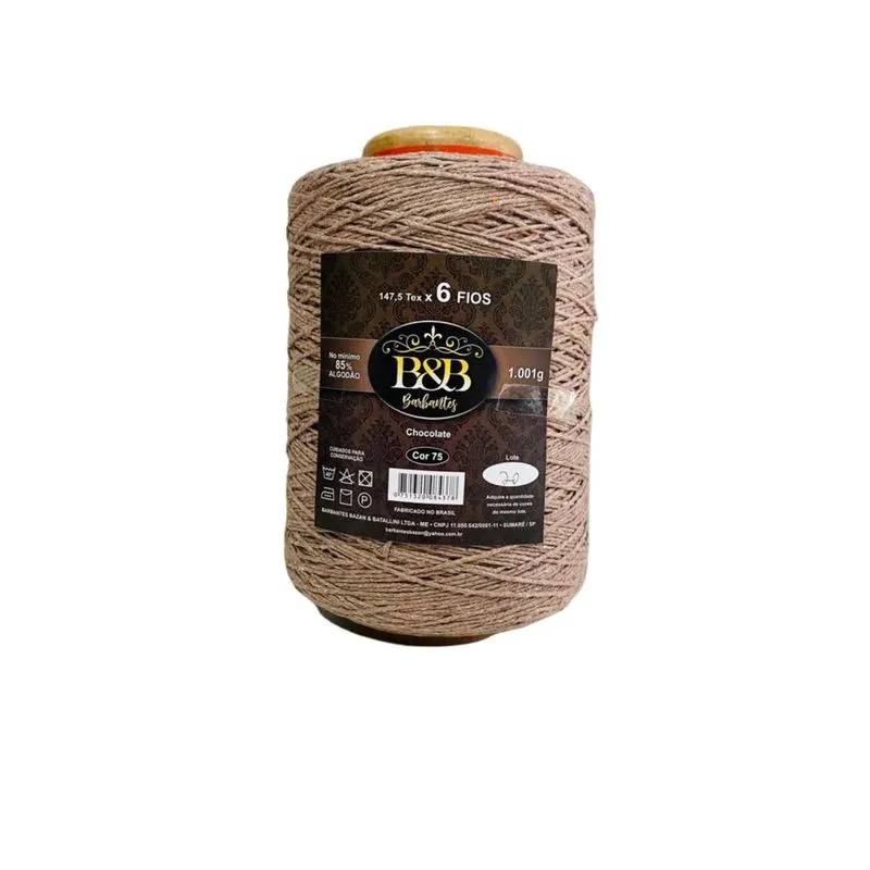Barbante B&amp;b Chocolate 8 Fios 1 Klg/1000 Mts Beb