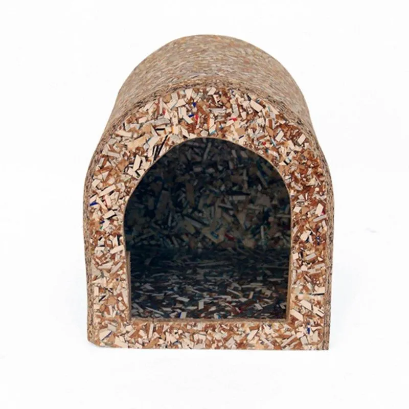 Casinha Ecológica Recriar Pet Natural Para Mini Coelho E Chinchila - Natural