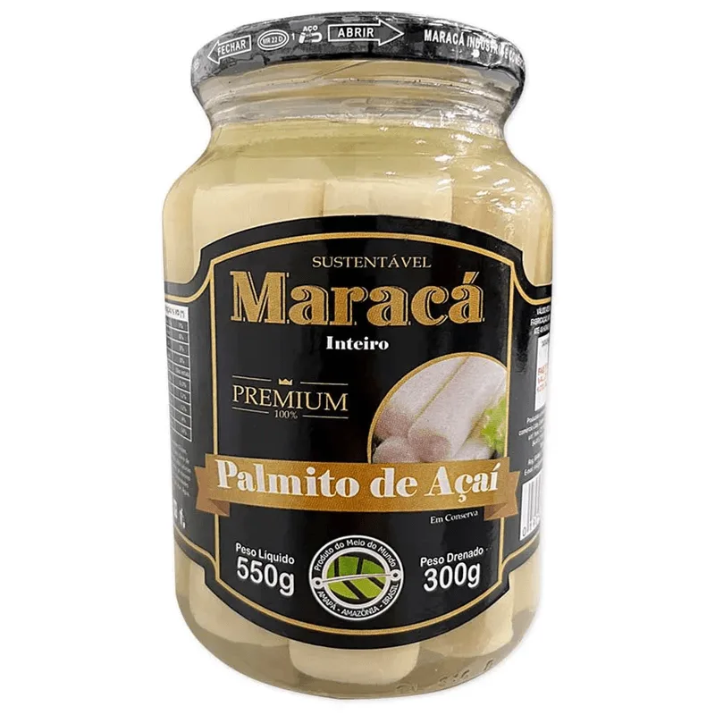 Palmito Açaí Marajó Tolete 300g