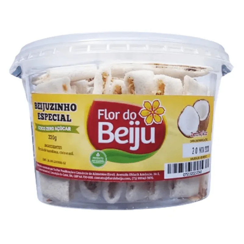 BEIJU COCO FLOR DO BEIJU ZERO ACUCAR 120G